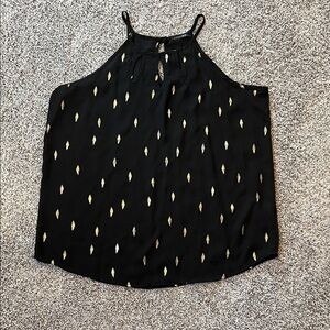 Papermoon Black and Gold Halter Blouse